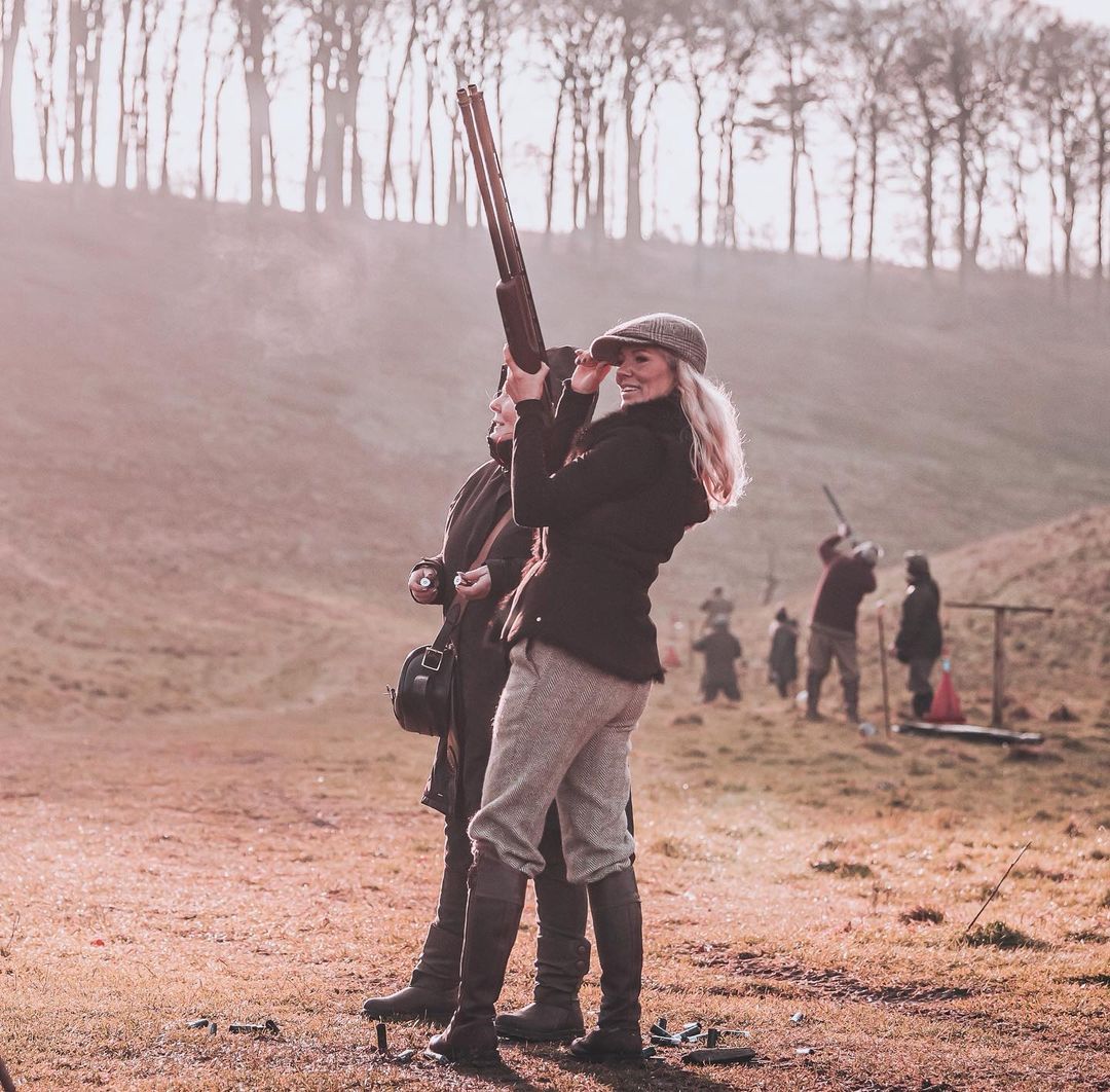 Shooting simulator practice at The Upland Club