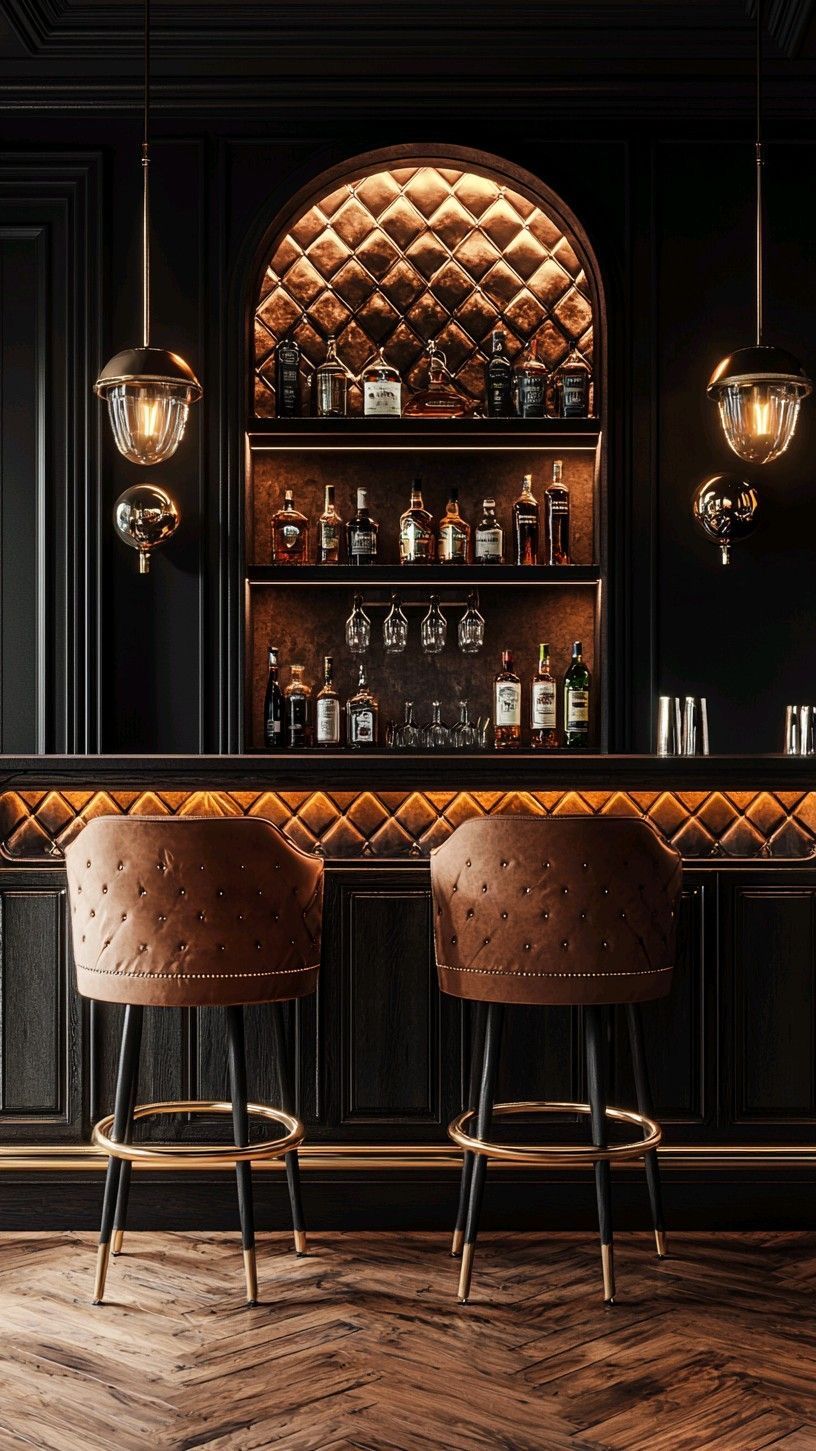 Cocktails at the Upland Club bar